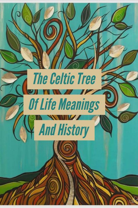 Celtic Tree Of Life (Crann Bethadh) - Meanings, Symbolism And History Irish Tree Of Life Tattoo, Tattoo Roots, Irish Gaelic Tattoo, Irish Tree Of Life, Gaelic Tattoo, Celtic Symbols And Meanings, Tree Of Life Meaning, Celtic Zodiac, John Bell