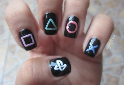 College Nails, Vday Nails, Unghie Sfumate, Sugar Nails, Mens Nails, Play Station, Seasonal Nails, I Love Nails, Cute Nail Art