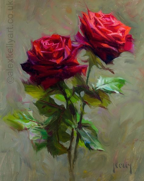 Rose Oil Painting, Rose Drawing, Oil Painting Flowers, Painting Still Life, Rose Art, Rose Painting, Flower Art Painting, Jolie Photo, Arte Floral