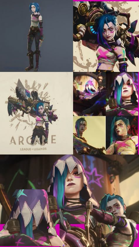 Arcane season 2 act 3 Jinx 💣🦈🩷💙💜 Jinx Reference, Cosplay Jinx, Arcane Cosplay, Jinx Cosplay, Arcane Season 2, Arcane Jinx, Jinx Arcane, Colour Art, Alex Turner