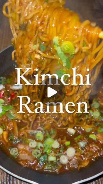 Edgardo E Jose on Instagram: "Kimchi Ramen 🍜 ( full recipe )   Easiest Kimchi ramen recipe you’ll ever try !   Ingredients:  - ramen noodles  - kimchi @bibigousa ⬅�️ FOLLOW  - cilantro  - green onion  - sweet soy sauce  - egg  - lime  - ramen seasoning packet  - Thai chili pepper   #kimchisoup #kimchiramen #ramen🍜" Kimchi Ramen Recipe, Soy Sauce Eggs, Kimchi Ramen, Ramen Seasoning, Thai Chili Pepper, Sweet Soy Sauce, Ramen Recipe, Thai Chili, Ramen Recipes