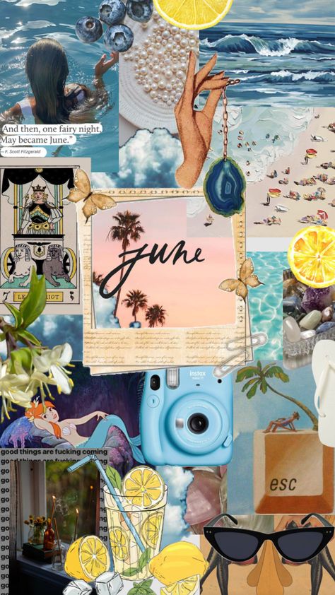 #wallpaper #june #aesthetic #visionboard #nature #beach June Moodboard Aesthetic, June Background Aesthetic, Monthly Aesthetic Wallpaper, Spring Screen Savers Wallpapers, May Collage Wallpaper, June Wallpaper Iphone Backgrounds, Aesthetic June Wallpaper, June Collage Wallpaper, June Asthetic Wallpers