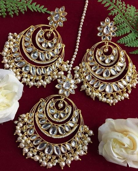 Bridal Jewellery Inspiration, Diy Earrings Easy, Indian Wedding Jewelry Sets, Indian Bridal Jewelry Sets, Pretty Jewelry Necklaces, Bridal Jewellery Design, Jewelry Set Design, Fancy Jewellery Designs, Indian Jewellery Design Earrings