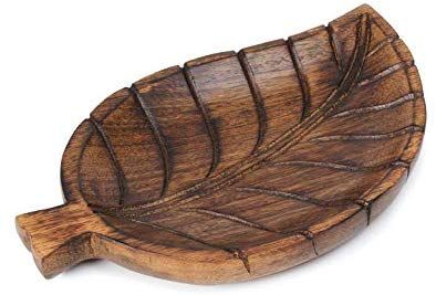 Tea And Snacks, Tray For Coffee Table, Wooden Leaf, Decorative Leaves, Food Serving Trays, Wooden Serving Trays, Coffee Table Tray, Serving Tray Wood, Breakfast Table