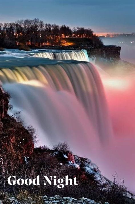 Goodnight 💗💜💙 Forest Moodboard, New York State Parks, Niagara Falls New York, Matka Natura, Image Nature, Air Terjun, Travel Spots, Beautiful Waterfalls, Jolie Photo