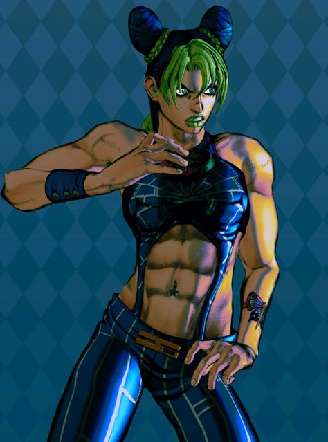 JoJo no Kimyou na Bouken: All-Star Battle R Jjba All Star Battle, Jojo All Star Battle, Jolyne Kujo, Jolyne Cujoh, Battle Star, Battle Games, Star Girl, Jojo Bizarre, Jojo's Bizarre Adventure