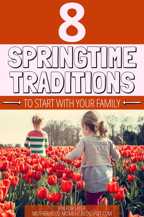 Growing up, you probably had some springtime traditions of your own. Now that you have a growing family, you want to start your own traditions for your kids to pass down to their children and so on. Here are 8 springtime traditions you can start with your family. #familytime #familytips #springtime #springtimetraditions #familytraditions #kids #kidstips #holidaystime #holiday Spring Traditions, Tradition Ideas, Natures Bounty, Different Types Of Animals, Traditions To Start, Easter Books, Family Tips, Spring Family, Family Problems