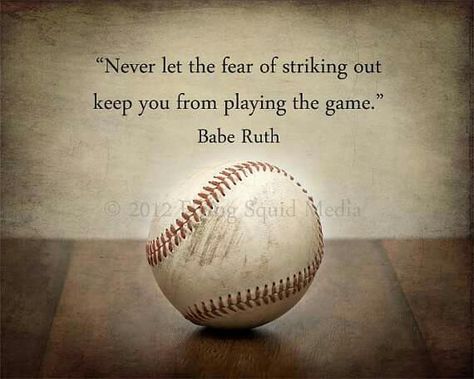 Tatto beisbol Babe Ruth Quotes, Baseball Room, Softball Quotes, Baseball Decor, Baseball Quotes, Baseball Art, Baseball Print, Baseball Photos, John Maxwell