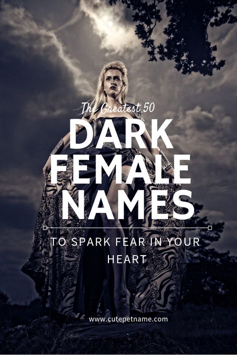 ,  Check more at https://babyname.naa7.com/2247-2/ Dark Names Female, Dark Female Names, Dark Names, Dark Characters, Dark Meaning, Female Character Names, Girl Names With Meaning, Goddess Names, Fantasy Names