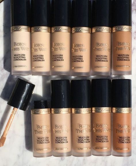 Cake Foundation, Rich Stuff, Makeup Favs, Born This Way Concealer, Makeup 2018, Awesome Makeup, Best Concealer, Too Faced Concealer, Top Makeup Products