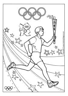 Olympic Coloring pages - Plus other Olympic Activities (Tons of other great kids stuff too!) Vbs Olympics, Winter Olympics Activities, Family Olympics, Preschool Olympics, Olympic Games For Kids, Olympic Idea, Kids Olympics, Olympic Crafts, Olympics Activities