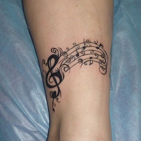 LOVE Staff Tattoo, Music Staff Tattoo, Music Notes Tattoo, Tattoo On Back, Text Love, Saved Tattoo, Music Tattoo Designs, Note Tattoo, Collar Bone Tattoo