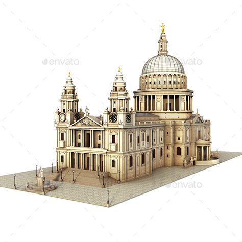 St Basils Cathedral Drawing Architecture, Building Png, Saint Pauls Cathedral, Architecture Illustrations, Salisbury Cathedral Drawing, St Pauls Cathedral London, Mystical Names, London Cathedral, Architectural Graphics