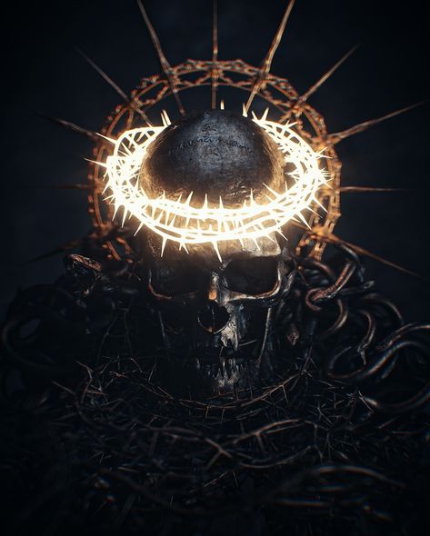 A Coronation Of Thorns - Part II The Crown Of Thorns, Spartan Logo, Alchemy Art, Art Top, Heaven Art, Horror House, Crown Of Thorns, Locked Wallpaper, Dark Gold