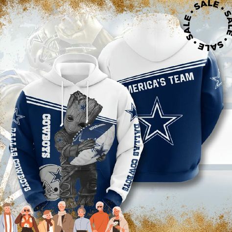 Groot Hold Dallas Cowboys For Fans 3D Pullover Hoodie, Bomber Jacket, Sweatshirt, T-Shirt Teegenius. This timeless shirt will add some flare to any ensemble. It is a flexible option for both formal and informal situations because comfort and style were carefully considered during its production. Use this necessary item to make an investment in a new outfit. #cow #Shirt #Teegenius