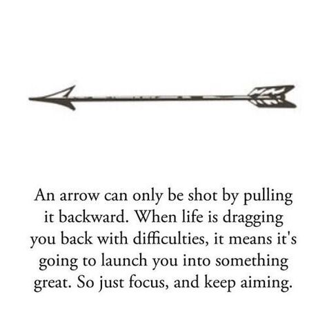 arrow quote, just keep aiming at your goals Small Tattoos With Meaning, An Arrow, Quotable Quotes, Tattoos With Meaning, Beautiful Quotes, Great Quotes, Beautiful Words, Inspirational Words, Wise Words