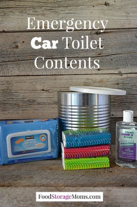 I am sure we have all been there at some point, stuck in a car in desperate need of a bathroom. This kit is for Emergencies only, so no point writing in to me to tell me it’s gross and unprac… Car Toilet, Emergency Prepardness, 72 Hour Kits, Car Emergency Kit, Emergency Survival Kit, Emergency Preparedness Kit, Emergency Preparation, Emergency Plan, Emergency Supplies