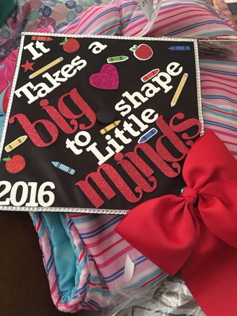 Child Development Graduation Cap, Early Childhood Education Graduation Cap, Graduation Cap Decoration Teacher, Unc Graduation, Teacher Decorations, Education Graduation Cap, Child Development Chart, Teacher Graduation Cap, Job Corps