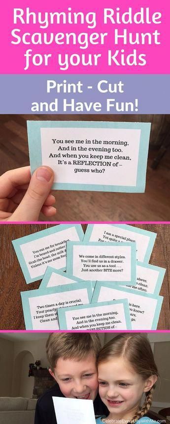 Scavenger Hunt Riddles, Rhyming Riddles, Easter Scavenger Hunt, Scavenger Hunt Birthday, Christmas Scavenger Hunt, Treasure Hunt Clues, Scavenger Hunt Clues, Scavenger Hunt For Kids, Scavenger Hunts