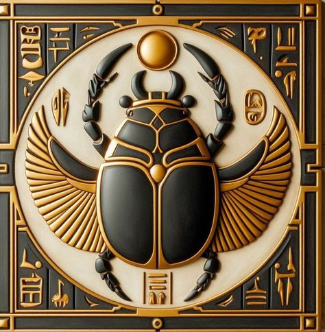 Egyptian Beetle, Diy Crafts For Bedroom, Starověký Egypt, Ancient Egyptian Deities, Egypt Concept Art, Egypt Tattoo, Egyptian Scarab, Ancient Egyptian Gods, Ancient Egypt Art