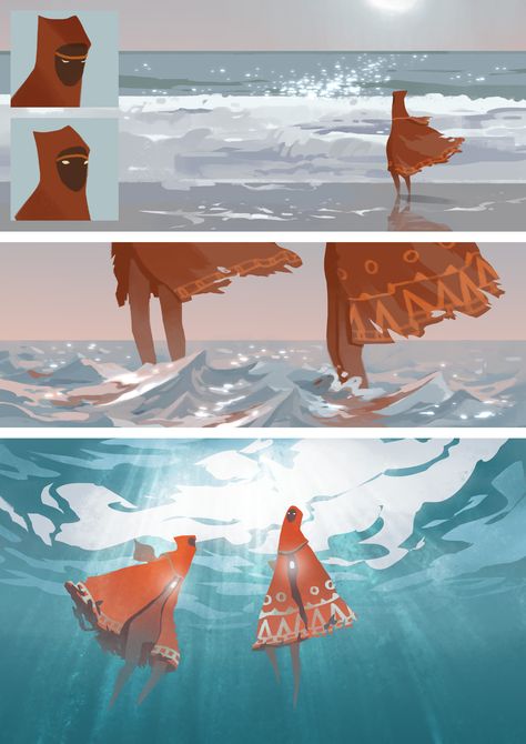 Best Of Journey, Journey Game, Games Journey, Landscape Concept, Child Of Light, Concept Art Character, Game Character Design, Cute Couple Art, Art Style Inspiration