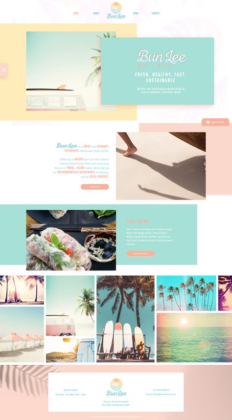 Beach Theme Website Design, Beach Website Design Inspiration, Surf Website Design, Beach Website Design, Beachy Website Design, Pastel Website Design, Beach Website, Feminine Website Design, Travel Website Design