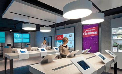 Digital signage and Christmas Interactive Retail, Bank Design, Retail Inspiration, Retail Concepts, Retail Experience, Retail Design Blog, Retail Interior, Pop Design, Store Interior