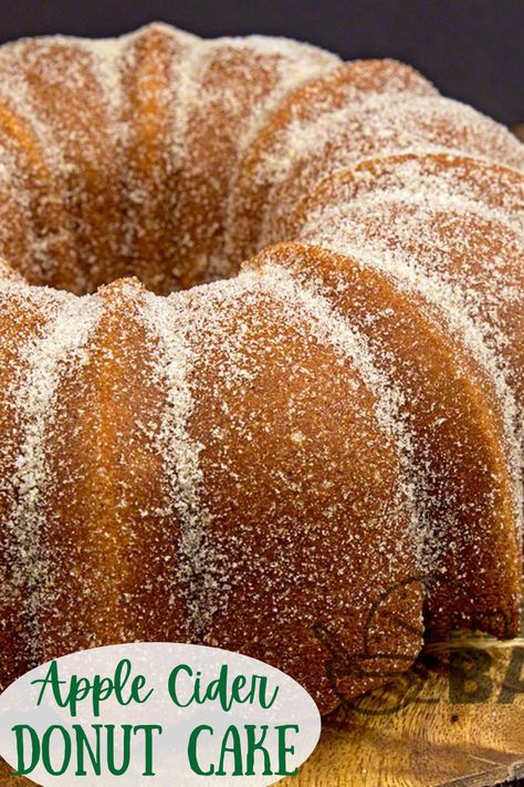 Apple Cider Donut Cake, Cider Donut Cake, Donut Cake, Torte Cupcake, Salty Cake, Apple Cider Donuts, Apple Cake Recipes, Marble Cake, Bundt Cakes Recipes