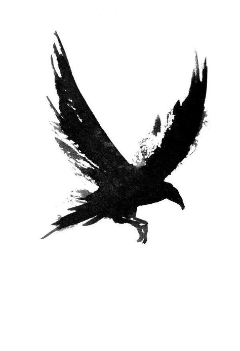 Black And White Raven Art, Tattoo Ideas Raven, Black Crow Tattoo Design, Crow Tattoo Ideas, Crow Anime, Six Of Crows Tattoo, Crow Tattoo For Men, Raven Tattoo Design, Black Crow Tattoos