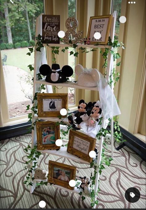 Elegant Disney Home Decor, Disney World Bridal Shower Ideas, Disney Wedding Ceremony Decor, Wedding Disney Decorations, Disney Touches At Wedding, Wedding Disney Ideas, Disney Wedding Ideas Receptions, Disney Inspired Wedding Decorations, Disney Wedding Shower Ideas