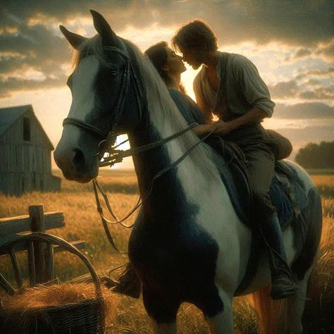 Horseback riding couple Monet inspired digital art Couple On Horseback, Horseback Riding Couple, Couple Horse Riding, Horseback Riding Aesthetic, Medieval Prince, Monet Inspired, Riding Horse, Couple Art, Horse Girl