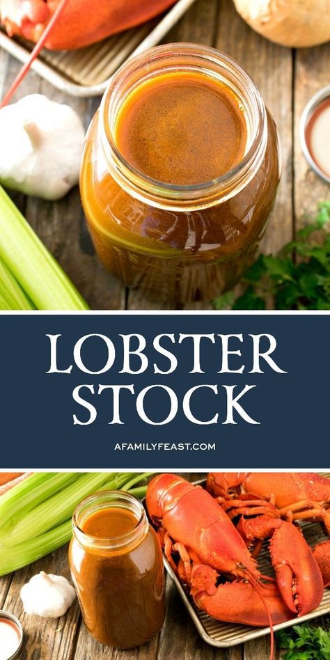 Stews And Casseroles, Family Feast Recipes, Lobster Bisque Recipe, Lobster Stock, Feast Recipes, Seafood Stock, Stock Recipes, Vegetable Soup Healthy, Easy Foods