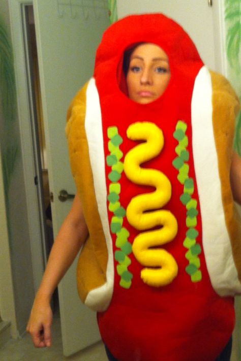 epic hotdog costume. Hot Dog Costume, Hotdog Costume, Halloween Date, Super Target, Big Talk, Hazmat Suit, Food Costumes, Funny Costumes, Costumes For Sale