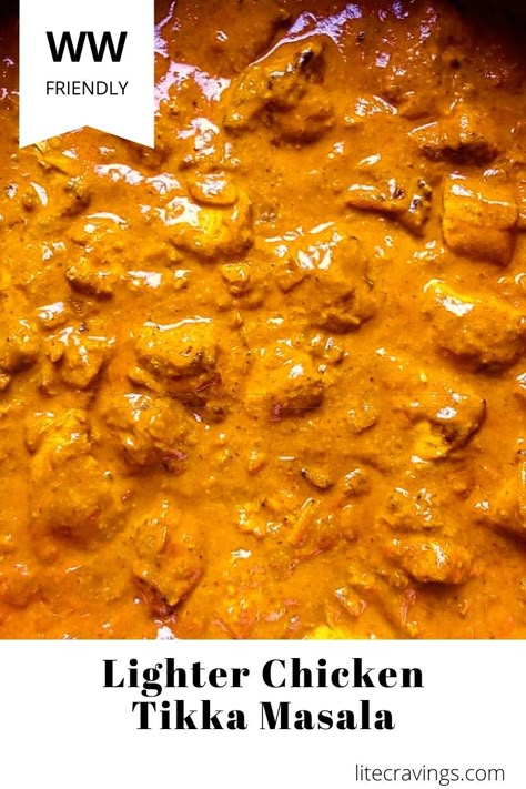 Chicken Tiki Masala, Best Chicken Tikka Masala Recipe, Lite Cravings, Easy Baked Oatmeal, Tikki Masala, Tikka Masala Sauce, Cravings Recipes, Protein Pancake Mix, Chicken Tikka Masala Recipes