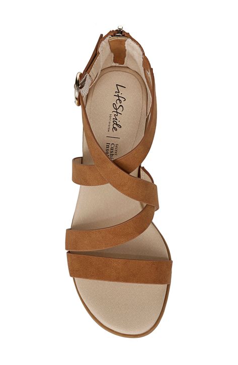 Asymmetric vamp straps lend contemporary dimension to a versatile sandal grounded by a cushioned footbed and stacked block heel. 2" heel Back zip closure Soft System® cushioned footbed for all-day flexibility and underfoot comfort Synthetic upper, lining and sole Imported Sandal Women, Makeup Products, Best Makeup Products, Block Heels, Womens Sandals, Nordstrom, Sandals, Heels, Makeup