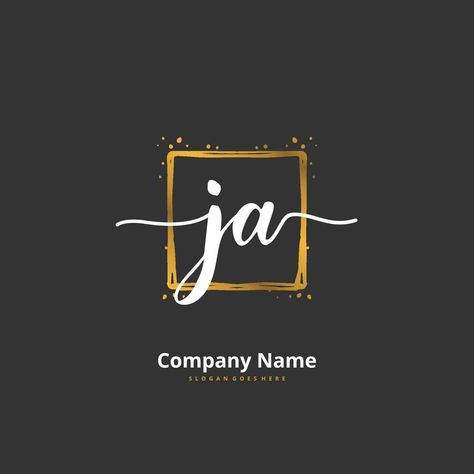 Ja Logo, Signature Logo Design, Handwritten Logo, Wedding Luxury, Luxury Logo, Cool Logo, Company Names, Signature Logo, Handwriting