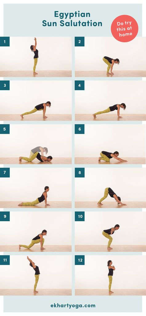 Try this slow, self-inquiring variation of the Sun Salutation. #yogasequence Sun Salutation Variations, Sun A Variations, Therapeutic Exercises, Sun Salutation Sequence, Egyptian Sun, Yoga Teaching, Meditation Inspiration, Yoga Information, Yoga Girls