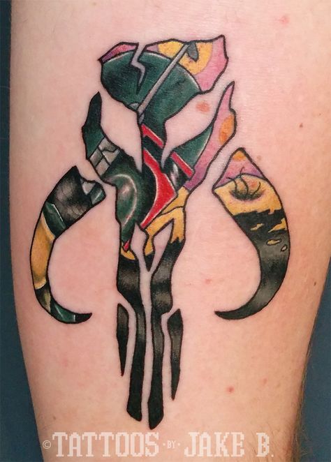 Boba Fett Tattoo, Mandalorian Tattoo, Star Wars Tattoo Sleeve, Boba Fett Mandalorian, Drum Tattoo, Arizona Tattoo, Nerdy Tattoos, Knot Tattoo, Star Wars Tattoo