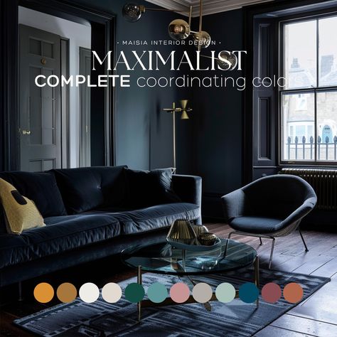 Discover Sherwin Williams' MAXIMALIST color palette, perfect for creating a vibrant whole house paint palette inspired by the bold and eclectic maximalism color scheme, offering a versatile idea for your entire home's color palette with coordinating colors. These colors have been hand selected by me to create a cohesive Paint Color Scheme that work perfectly together and will give your home a designer touch. Sherwin Williams offers an extensive range of paint colors, each with its distinct under Maximalist Color Palette, Home Maximalist, Neutral Paint Palette, Colors For Home, Home Color Palette, Sherwin Williams Color Palette, Sherwin Williams Paint, Sherwin Williams Colors, Paint Color Schemes