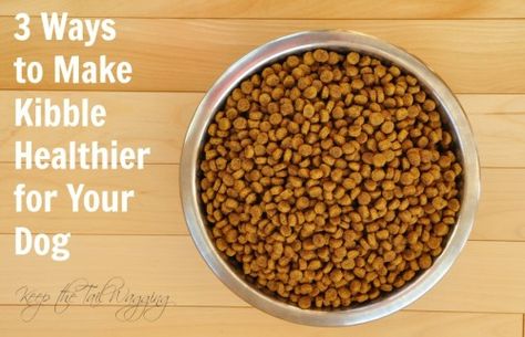 3 Ways to Make Kibble Healthier for Your Dog. Dog Kibble Recipe, Dog Kibble, Cook Dog Food, Dog Foods, Tail Wagging, Toxic Foods, Holistic Care, Standard Poodles, Animal Health