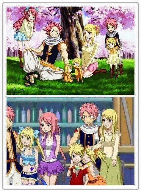 Ok NaLu fans, here ya go :)  And no I did not make this lol Nalu Fan Art, Dragneel Family, Nalu Moments, Fairy Tail Kids, Natsu E Lucy, Fairy Tail Quotes, My First Story, Dibujos Anime Chibi, Fairy Tail Comics