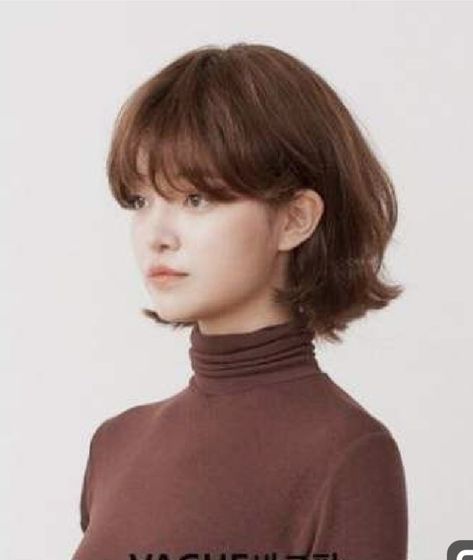 Bang Haircut Ideas, Bang Haircut, Light Brown Bob, Poofy Hair, Cute Bangs, Bangs Hairstyle, Asian Short Hair, Hair Inspiration Short, Trendy Hairstyle