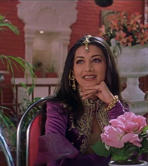 bollywood fashion stan 🌶✨ on Instagram: “princess 💜” Hum Saath Saath Hain, Bollywood Aesthetics, 90s Bollywood Fashion, Sonali Bendre, Vintage Bollywood Aesthetic, 90s Actresses, 90s Bollywood Aesthetic, Bollywood Dress, Retro Bollywood