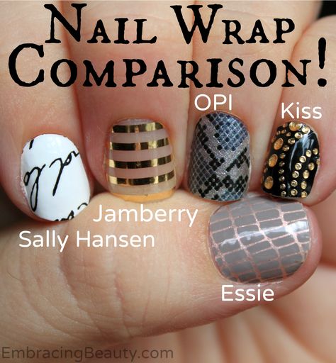 I've been thinking about doing this post for a while and I'm excited to finally be doing it!! I'm currently reviewing five different nail wrap (stickers, decals, shields, or whatever name you call them). I'm only on day two and they look the same as they did on day one, pictured above. I'm Sally Hansen Nails, Jamberry Nail Wraps, Jamberry Nails, I Love Nails, Hot Nails, Manicure Y Pedicure, Sally Hansen, Jamberry, Nail Wraps