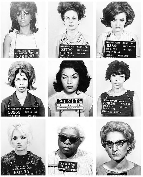 1960's mugshots. Some hard-ass bitches....but I l love their ratted hair. Jamel Shabazz, Celebrity Mugshots, Portrait Collage, Mug Shot, The Sixties, Poster Art Print, Photographic Paper, Rare Photos, Mug Shots