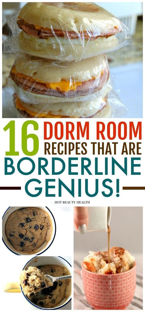 College Dorm Room Meals, Easy Dorm Room Breakfast, Best Snacks For College Dorm Room, Dorm Room Breakfast Ideas, College Breakfast Ideas Dorm Room, Easy Dorm Breakfast Ideas, Dorm Room Recipes Microwave, Easy Dorm Breakfast, Dorm Room Cooking Easy Meals