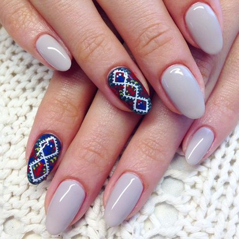 Nails art with greek traditional motifs!!! Navratri Nails, Greece Nail Ideas, Greece Inspired Nails, Nail Collage, Greece Nails, Nail Ideas Pink, Theme Nails, Vacation In Greece, Colorful Nail Art