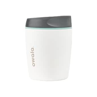 Owala SmoothSip Insulated Stainless Steel Coffee Tumbler, Reusable Iced Coffee Cup, Hot Coffee Travel Mug, Perfect for Cappuccino, BPA Free, 10 oz, Gray (Cloudscape) Coffee Travel Mug, Iced Coffee Cup, Coffee Tumbler, Back To School Shopping, School Shopping, Fashion Toys, Dining Storage, Gift List, Luxury Store