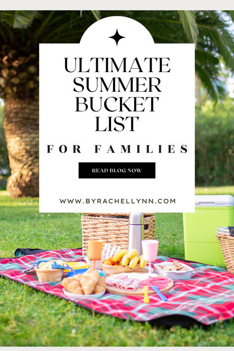 A summer bucket list with fun ideas for families to enjoy together this summer! Make plenty of memories with your kids and family this summer using ideas from this bucket list or make your own bucket list as a family! Summer 2024. Summer bucket list. Summer with kids. Summer Bucket List With Kids, Summer Bucket List For Kids, Family Summer Bucket List, Summer With Kids, Kids Summer Bucket List, Summer Bucket List Ideas, Ultimate Summer Bucket List, Summer Calendar, Old Bucket