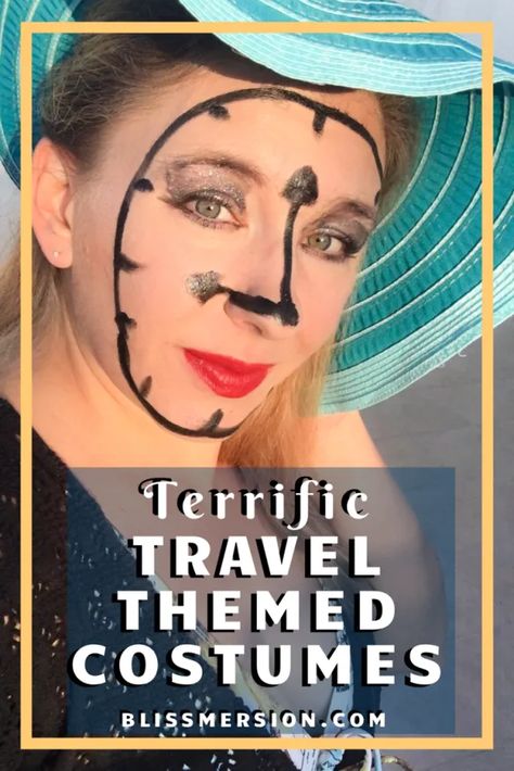 Time Travel Costume Ideas, Around The World Theme Party Costume, Time Travel Outfits, Time Traveler Costume, Tourist Costume, Time Travel Machine, Themed Costumes, Dress Up Ideas, Around The World Theme